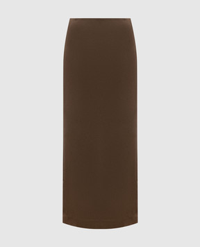 Brunello Cucinelli Brown midi skirt M0H38G3882