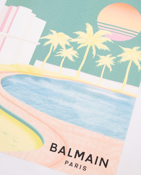 Balmain Children's T-shirt with print BW8R21Z0057410
