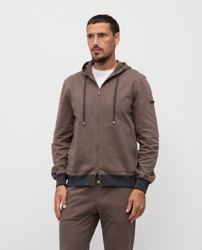 Peserico Brown sports jacket with logo R57011J00081D