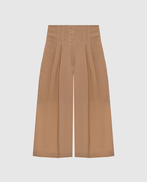 Philosophy di Lorenzo Serafini Beige high-rise Bermuda shorts A03172121