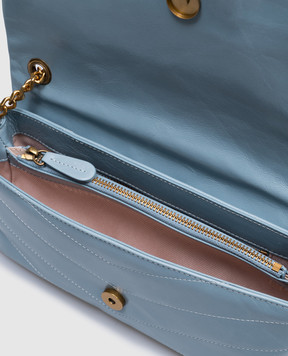 Twinset Madison blue leather bag 251TB7451
