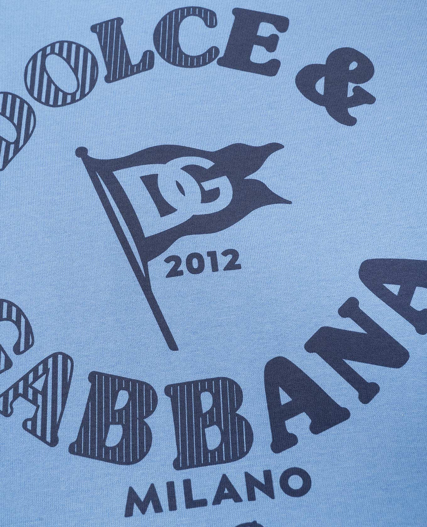 

Children's blue T-shirt with logo print Dolce&Gabbana