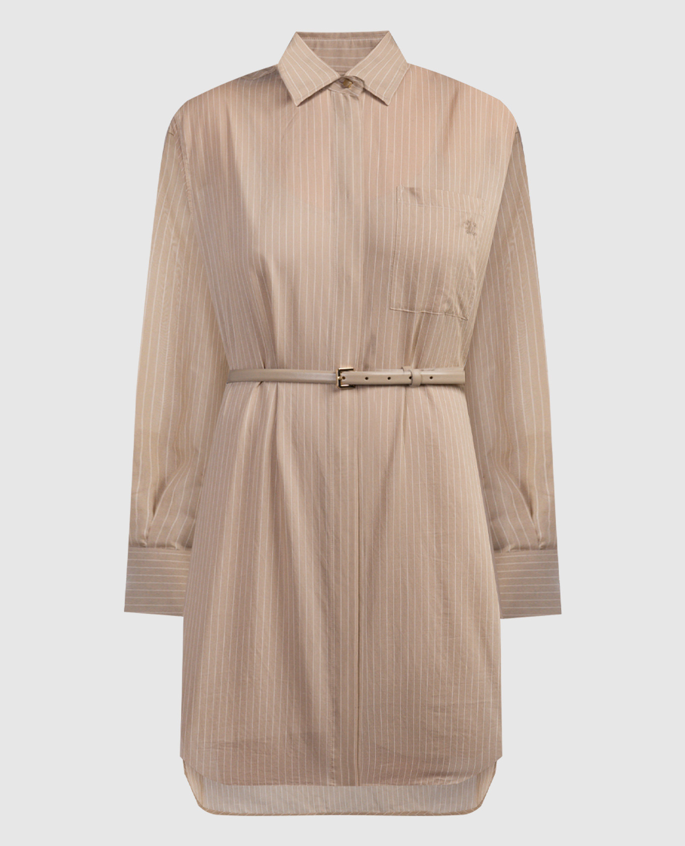 BRIOSO beige striped shirt dress Max Mara