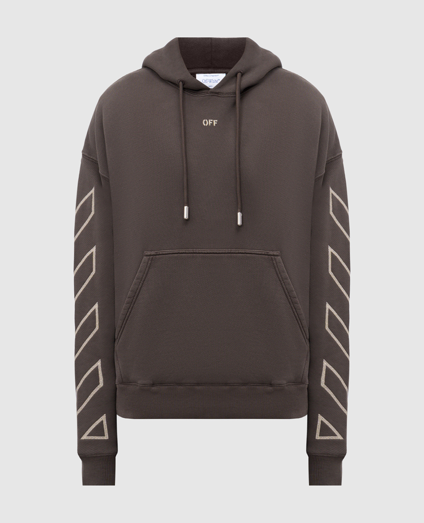 

Grey hoodie with printed Arrow logo patch Off-White