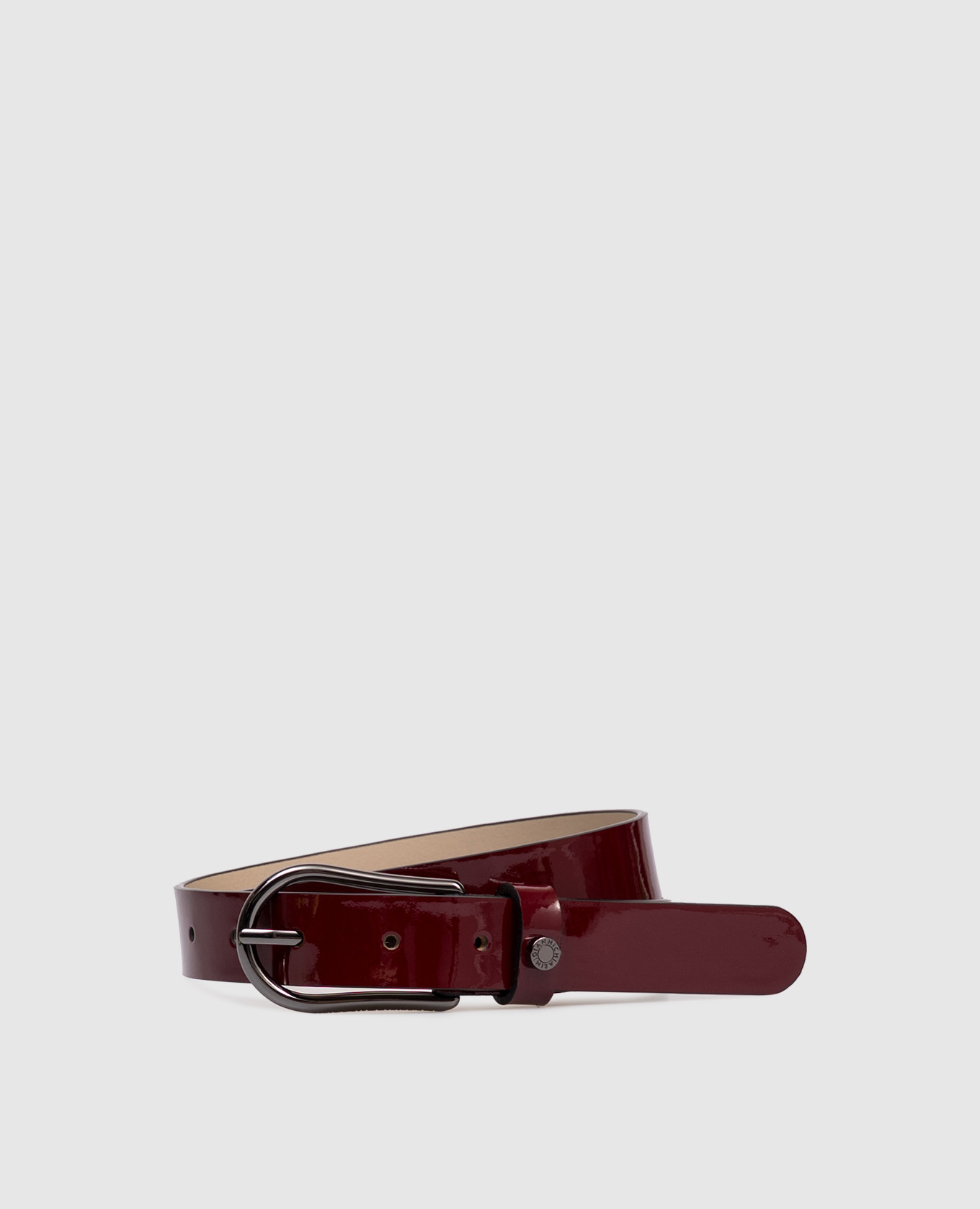 

Burgundy patent leather belt Gianni Chiarini