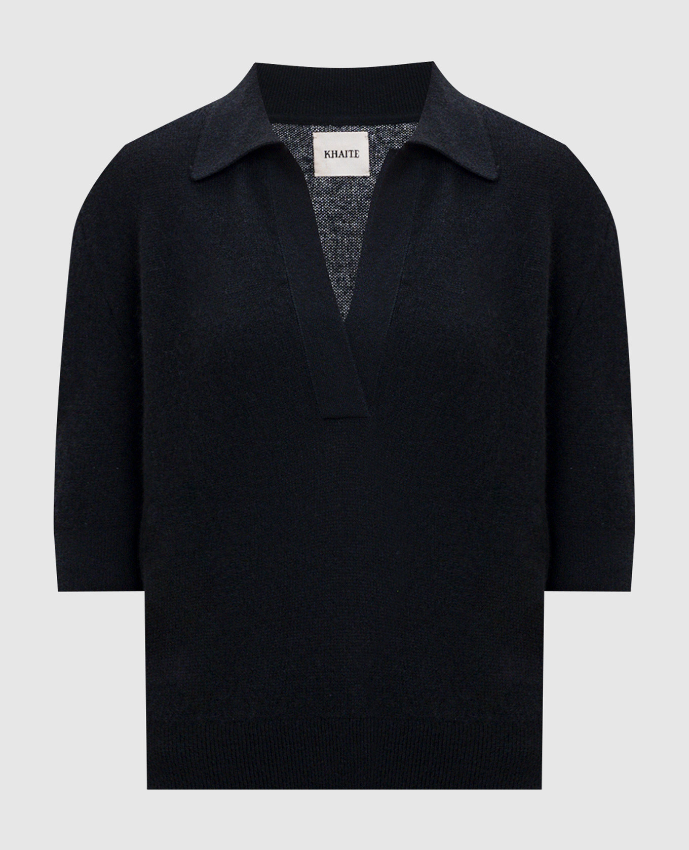 Shrunken Jo black cashmere top Khaite