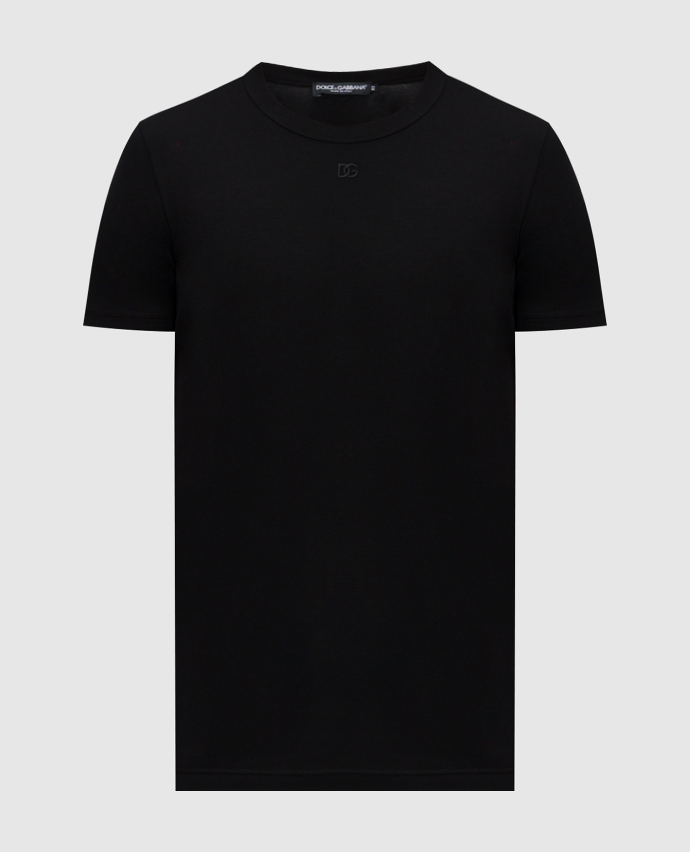 

Black T-shirt with monogram logo Dolce&Gabbana