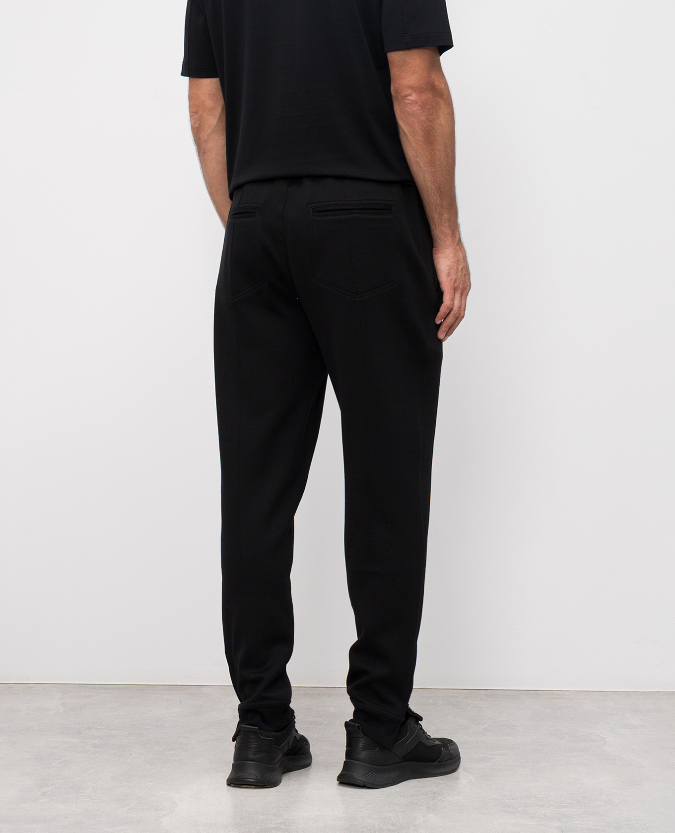 

Black joggers with zippers Brunello Cucinelli