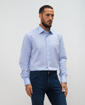 Stefano Ricci Blue patterned shirt MC003678L1601