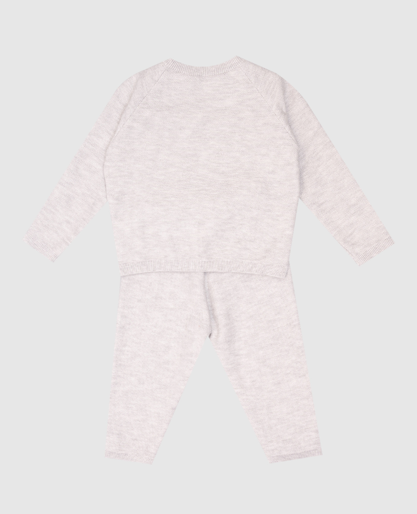

Children's gray suit with logo emblem Versace, Grey