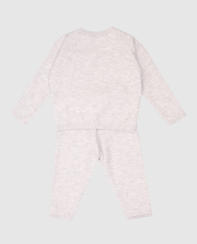 Versace Children's gray suit with logo emblem 10209121A15193