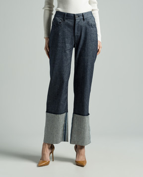 COLOMBO Blue pants with lapels PA00485T0568U