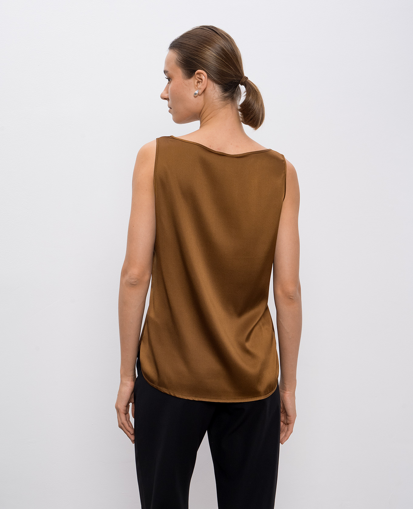 Brown PAN silk top Max Mara 4