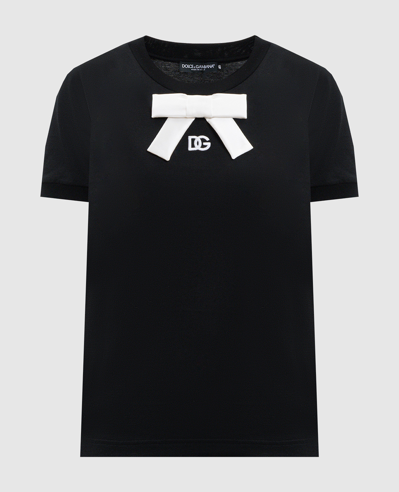 Black T-shirt with applique Dolce&Gabbana
