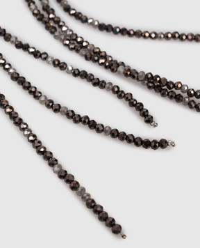 Peserico Gray necklace with monil chain S35492C0CC711