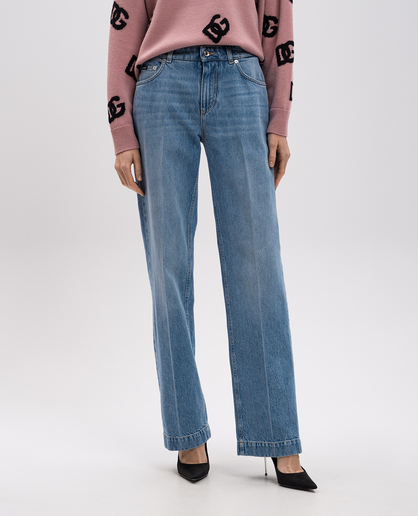 

Blue jeans with a worn effect Dolce&Gabbana, Light blue