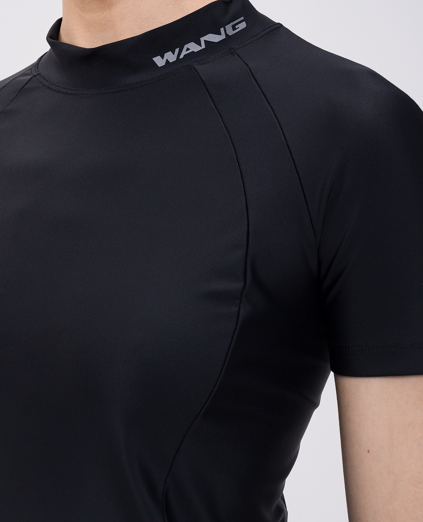Black T-shirt with reflective logo print Alexander Wang 5