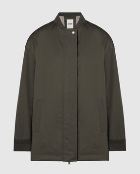 Yves Salomon Army Khaki jacket with logo patch 24EFM03178B07W