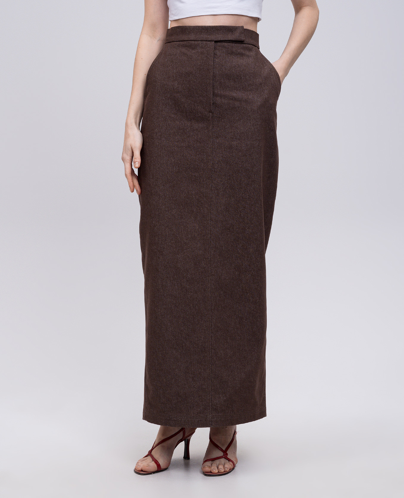 

Brown maxi skirt PIANOSA Max Mara