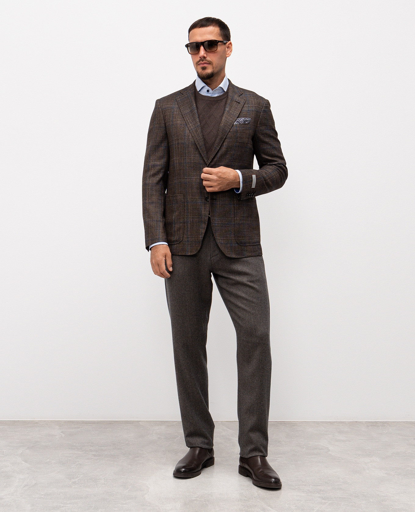 

Brown wool pants Canali
