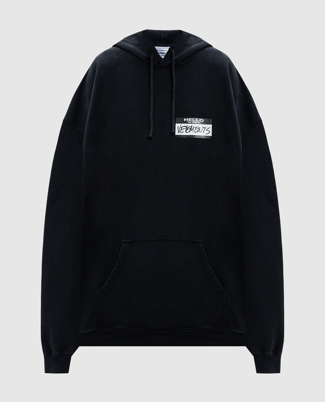 

Black hoodie with logo Vetements