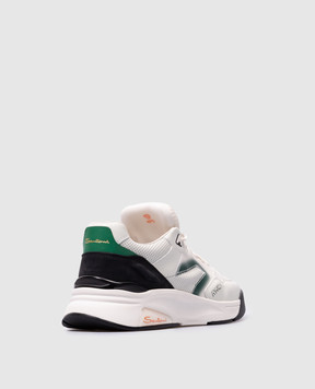 Santoni White leather sneakers HY-RUN MBHR21973BINCFRR