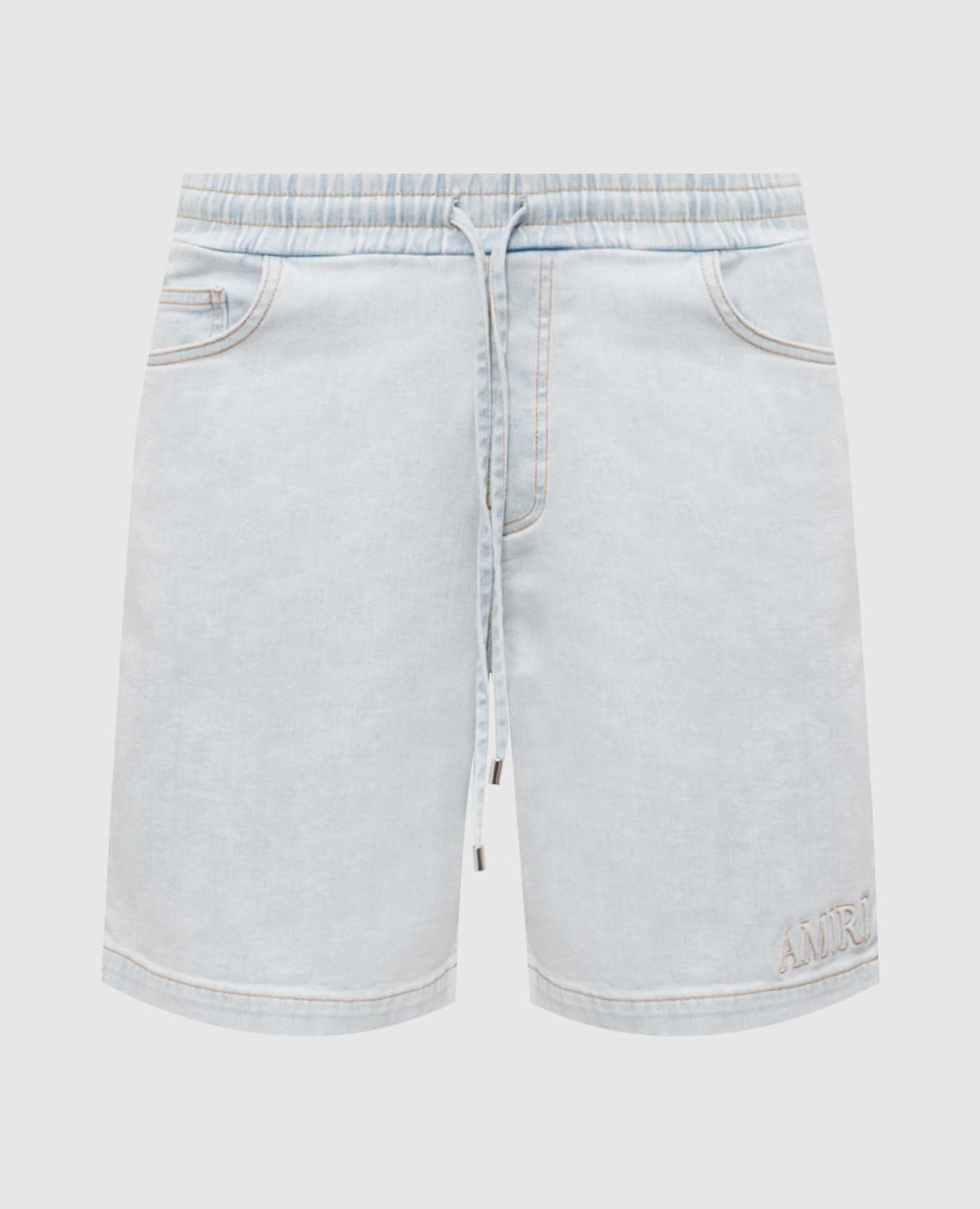 

Blue denim shorts with logo AMIRI, Light blue