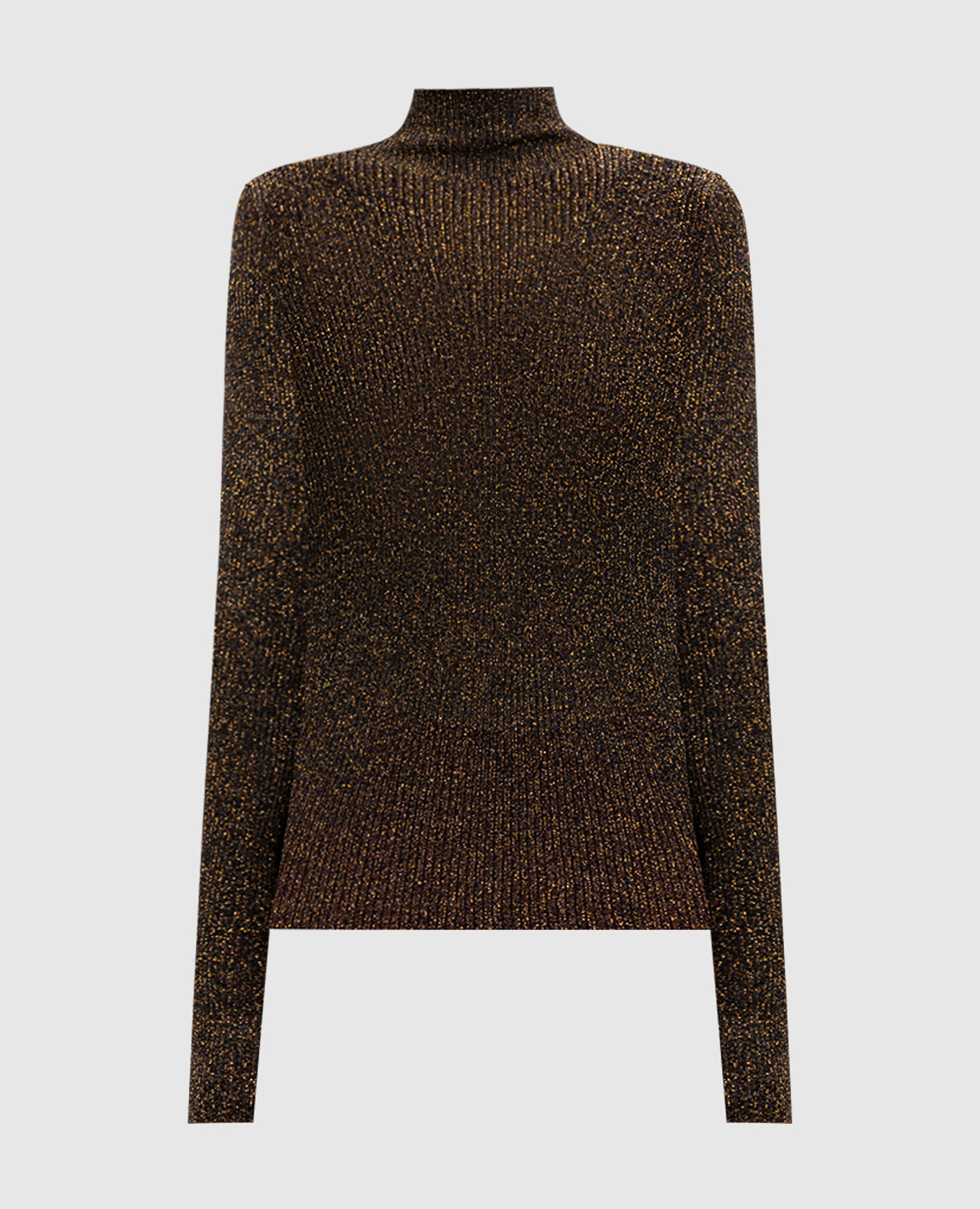 

Black lurex jumper with metallic Oval T logo Twinset