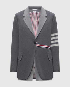 Thom Browne Gray wool and cashmere jacket FBC938CF0666