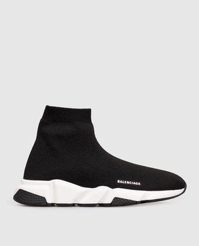 Balenciaga Kids' black Speed sneakers with logo 597425W2DB2