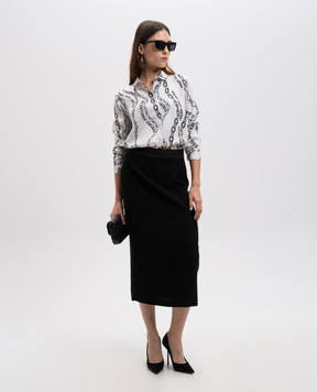 Versace Jeans Couture White shirt in Chain Couture print 77HAL201NS526