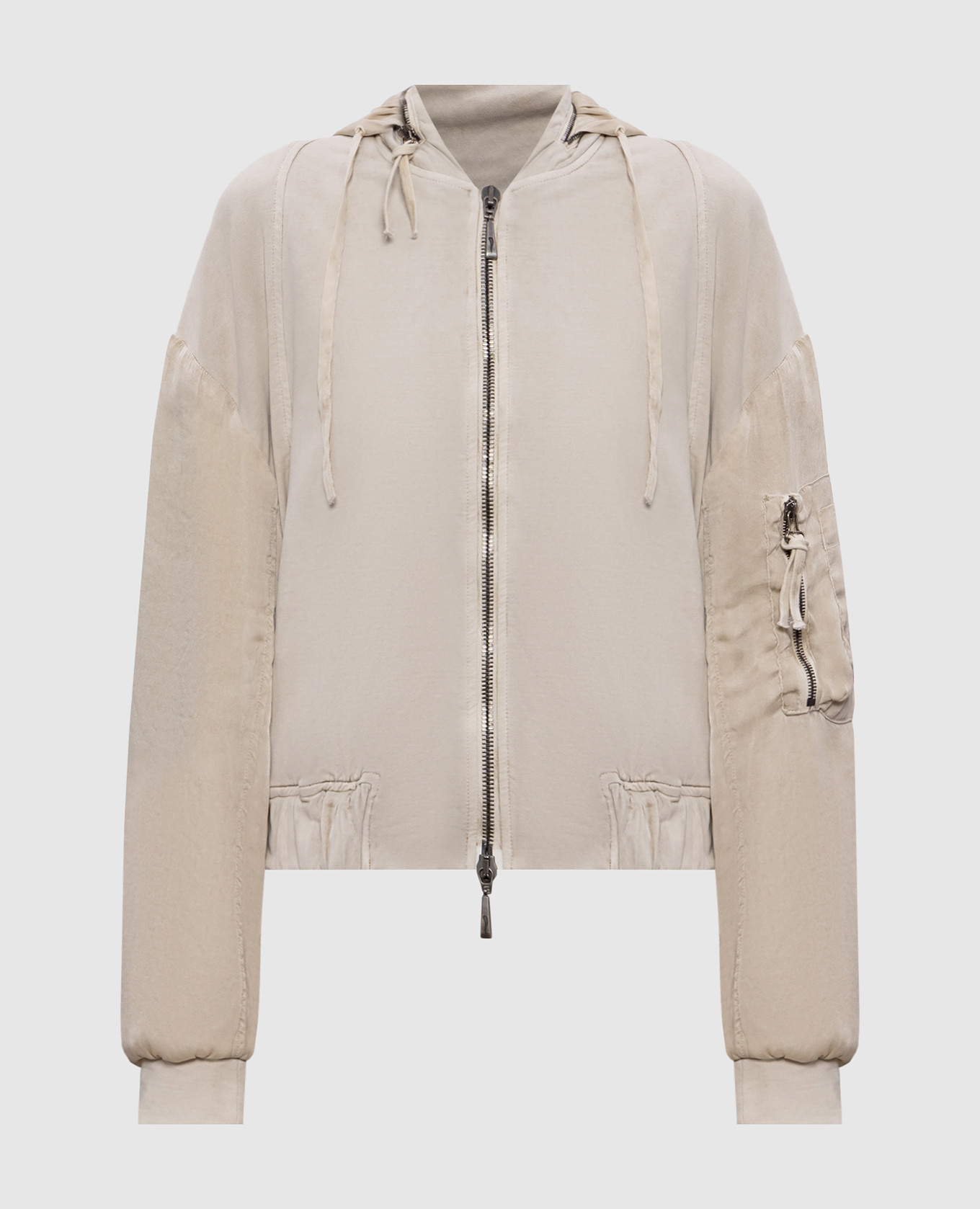 

Beige jacket with silk Masnada