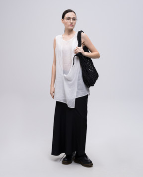 Y`S Yamamoto White linen top YPB13301
