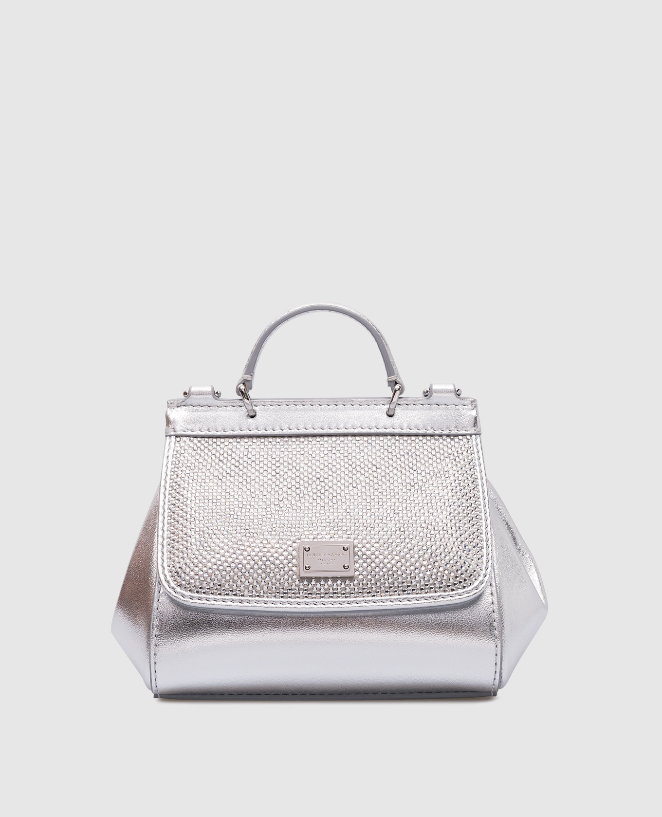 

Children's silver leather bag Sicily with crystals Dolce&Gabbana