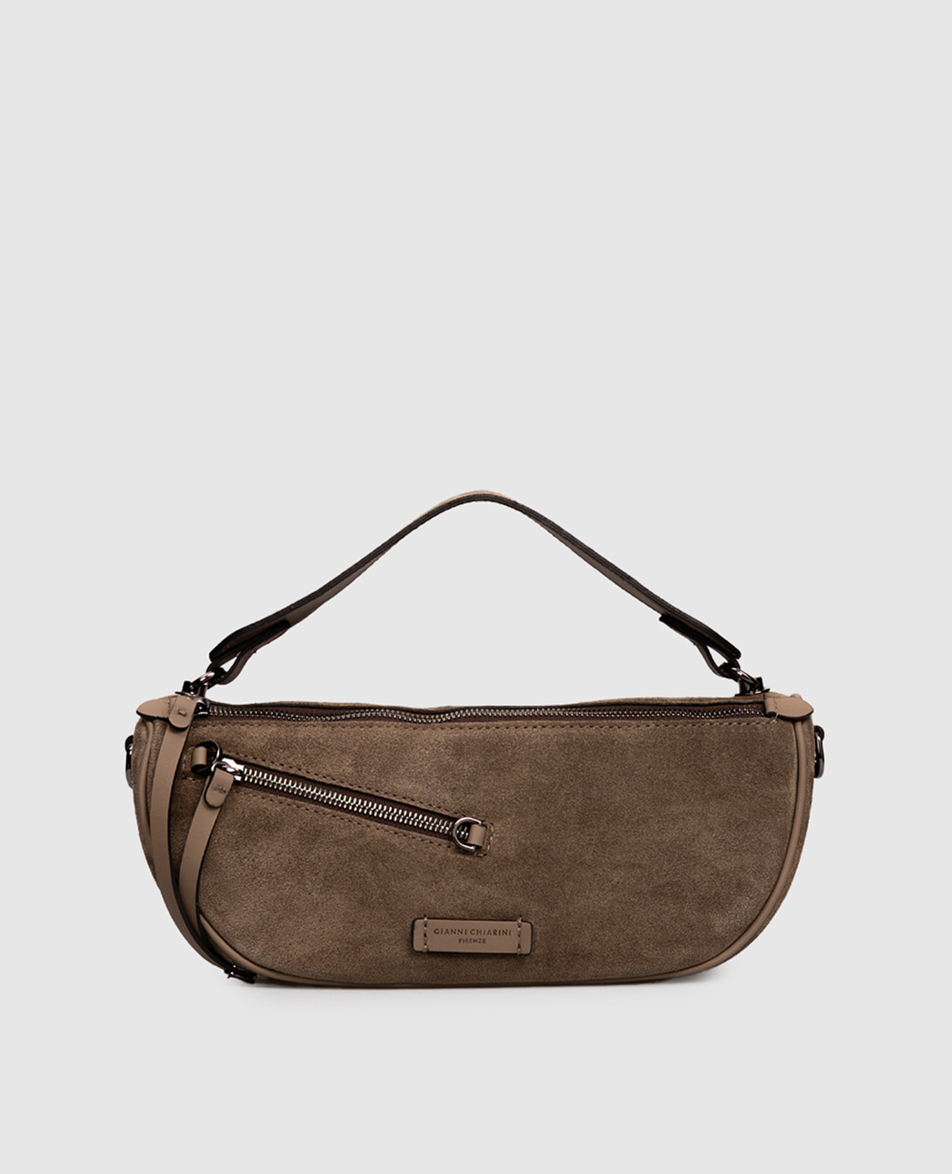 

Cindy brown suede baguette bag Gianni Chiarini