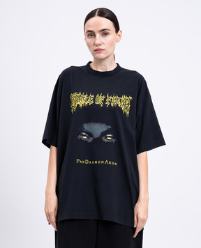Vetements Black T-shirt with print UCF76TR550Bw