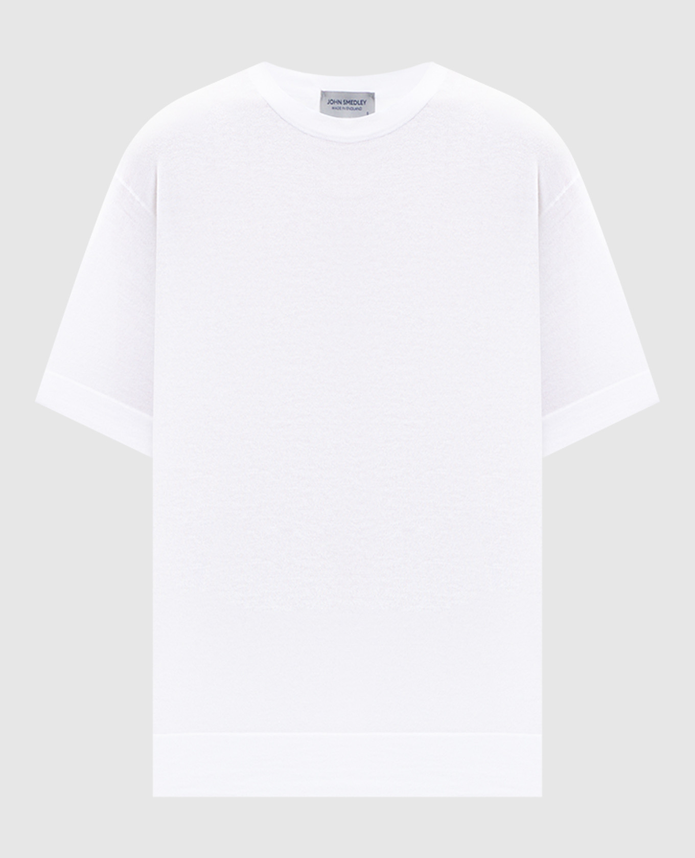 DANBY white t-shirt with slits John Smedley