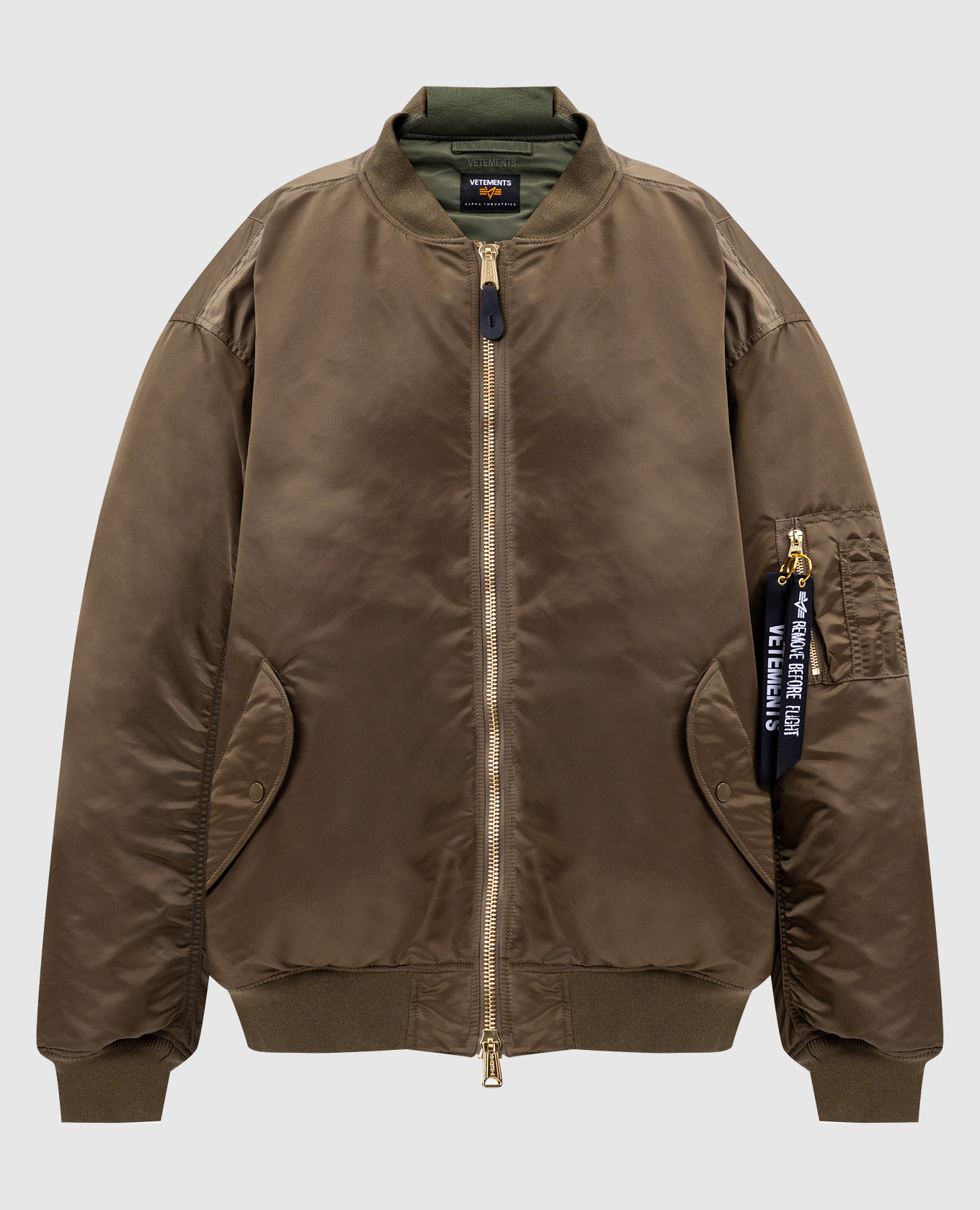 

Reversible logo bomber jacket Vetements, White