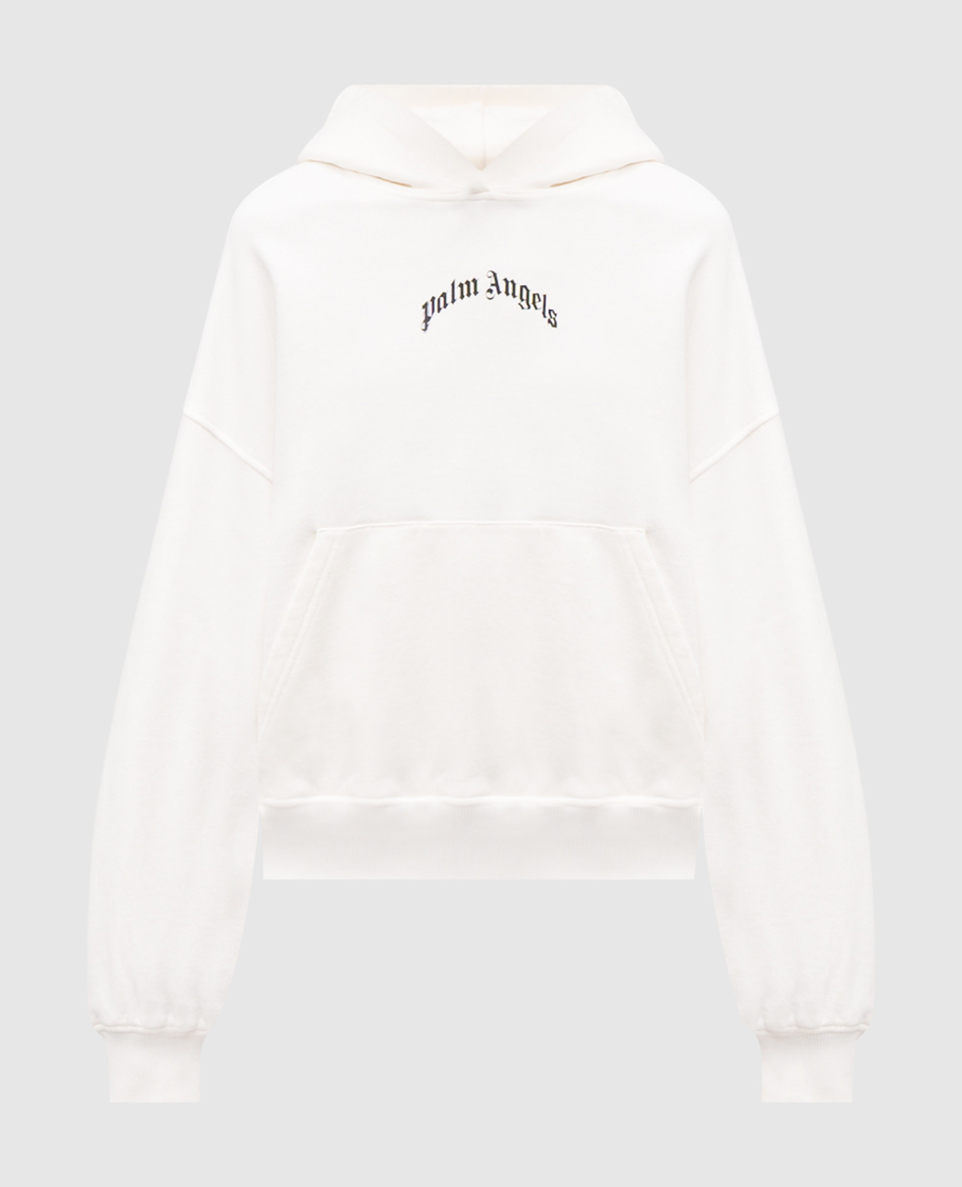

White hoodie with logo print Palm Angels