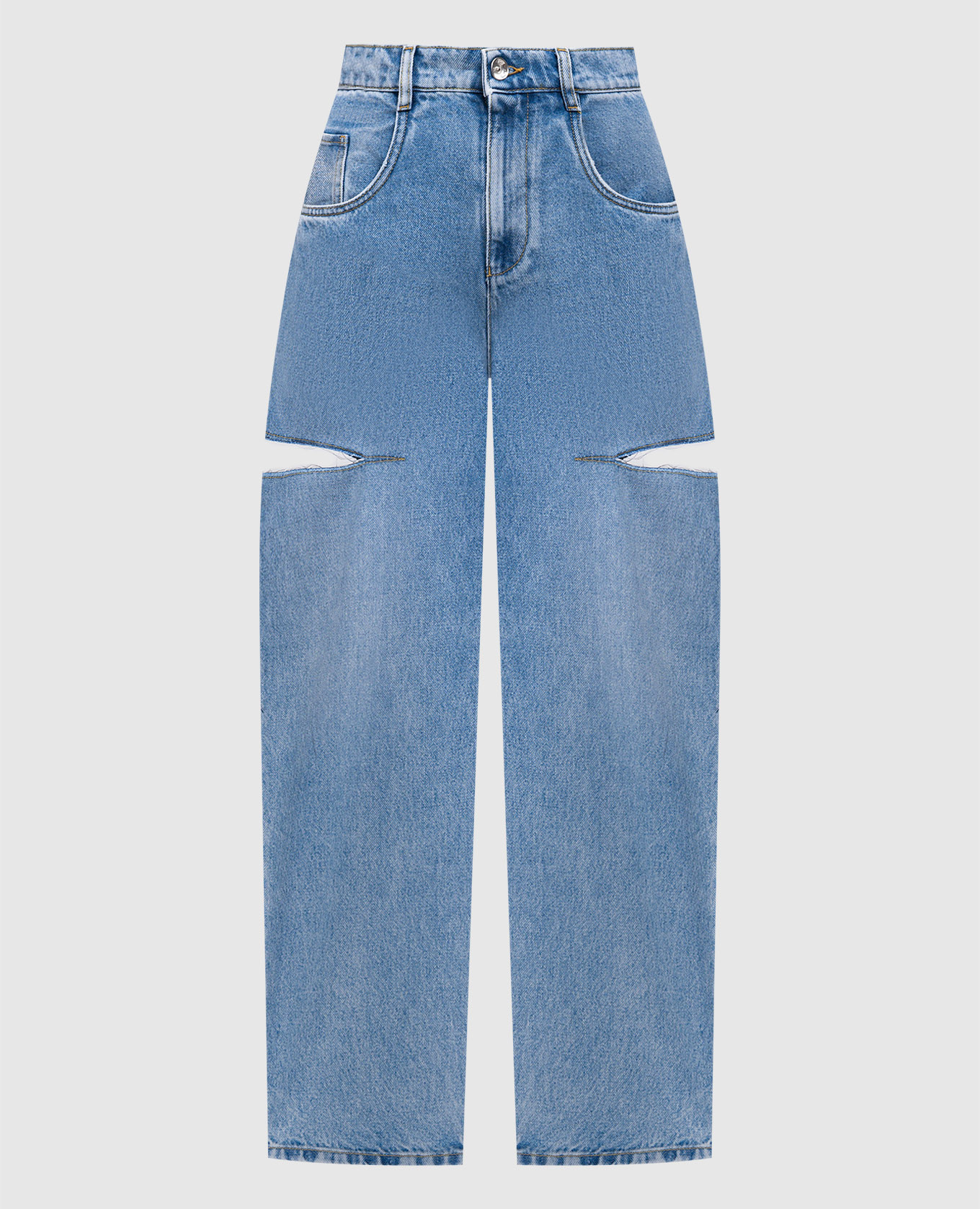 

Blue jeans with slits Maison Margiela, Light blue