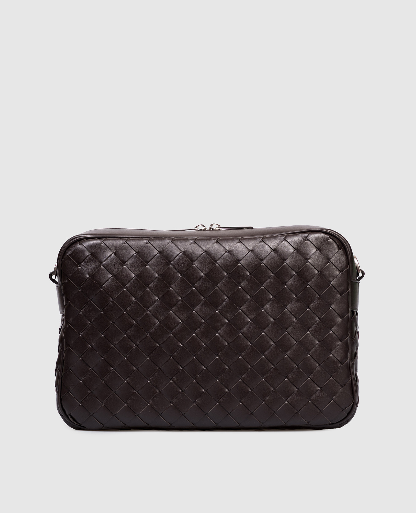 

Brown leather bag with weaving Bottega Veneta
