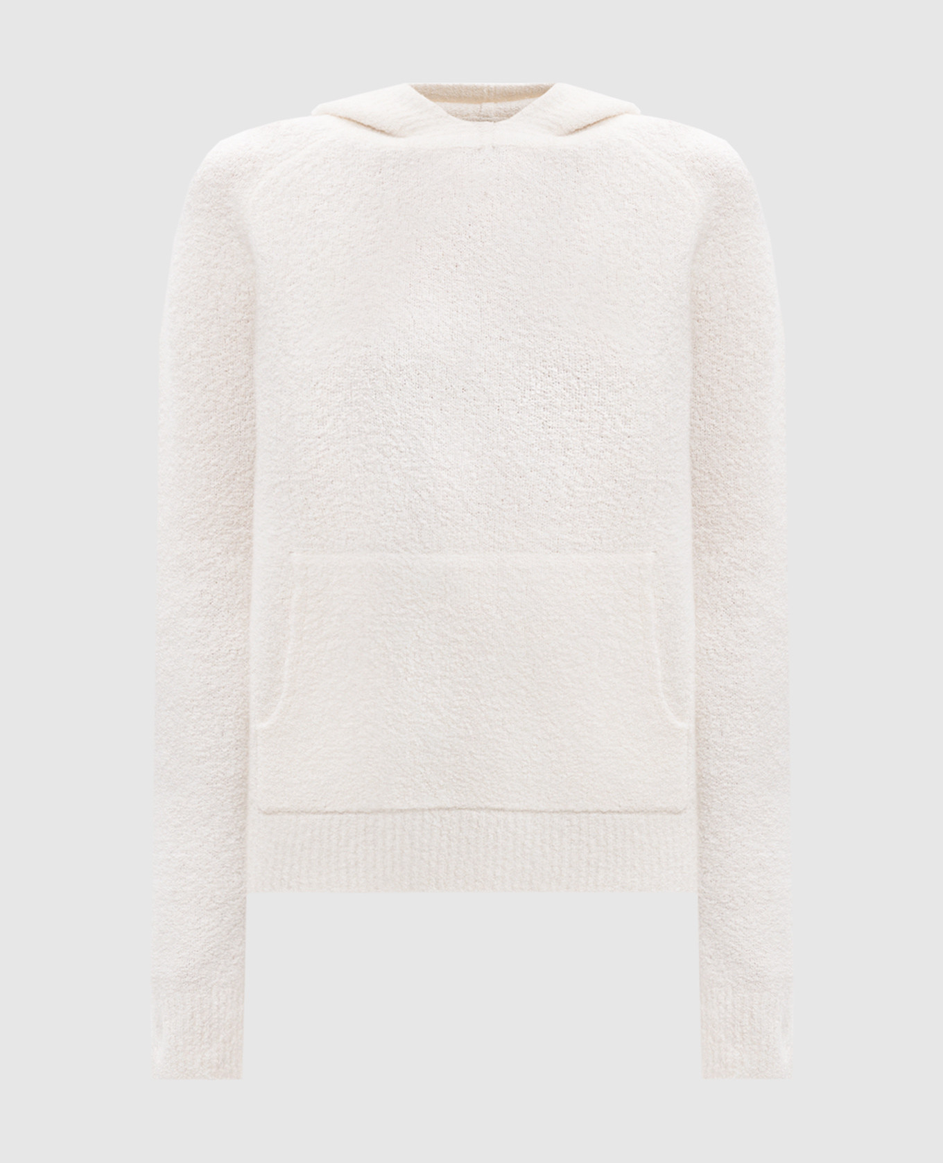 

Ivy White Cashmere Hoodie LISA YANG