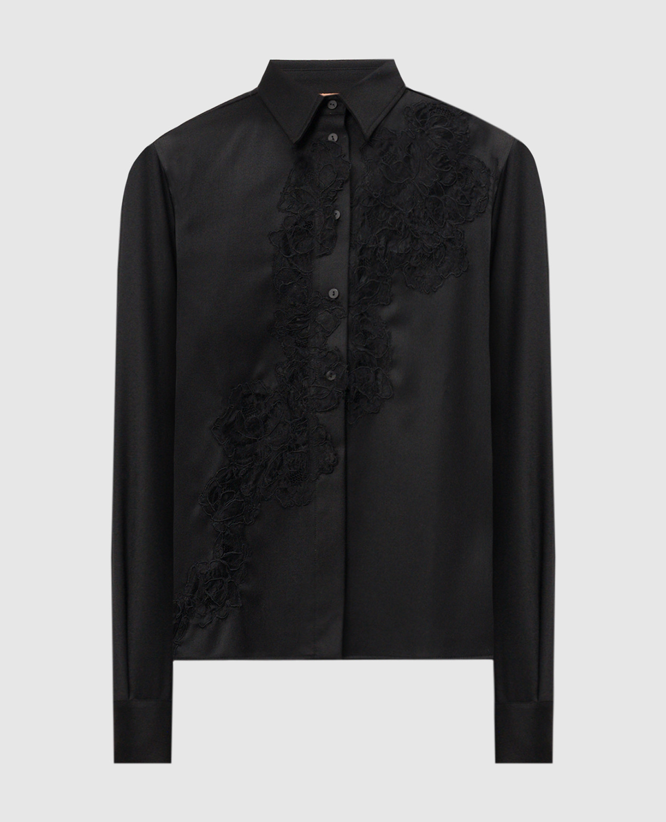 

Black blouse with wool and lace Ermanno Scervino