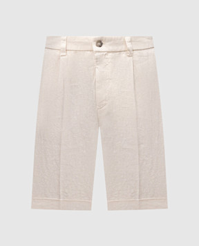 Peserico Beige linen shorts R54191T002622