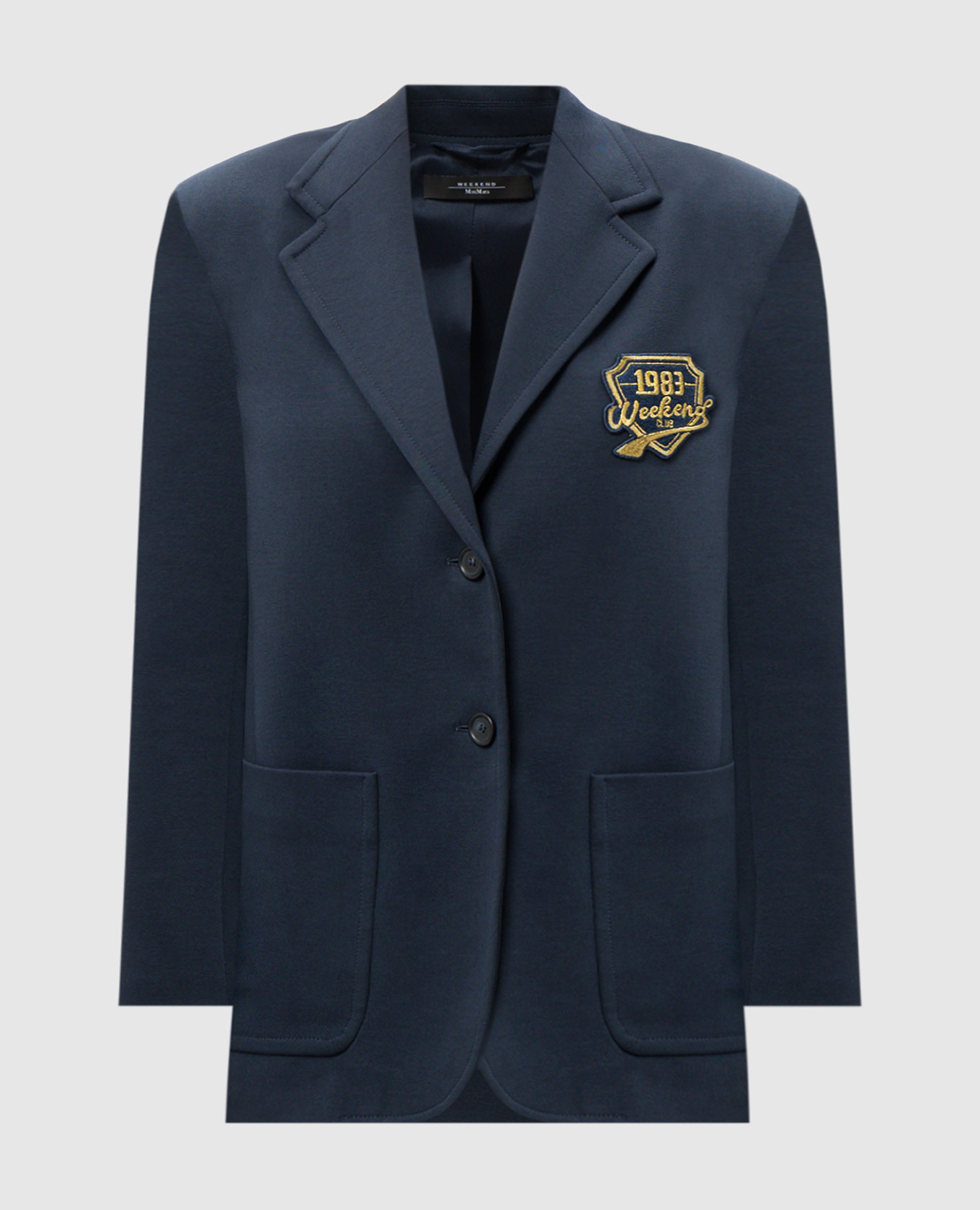 

BRAMA blue jacket with brand patch Max Mara Weekend