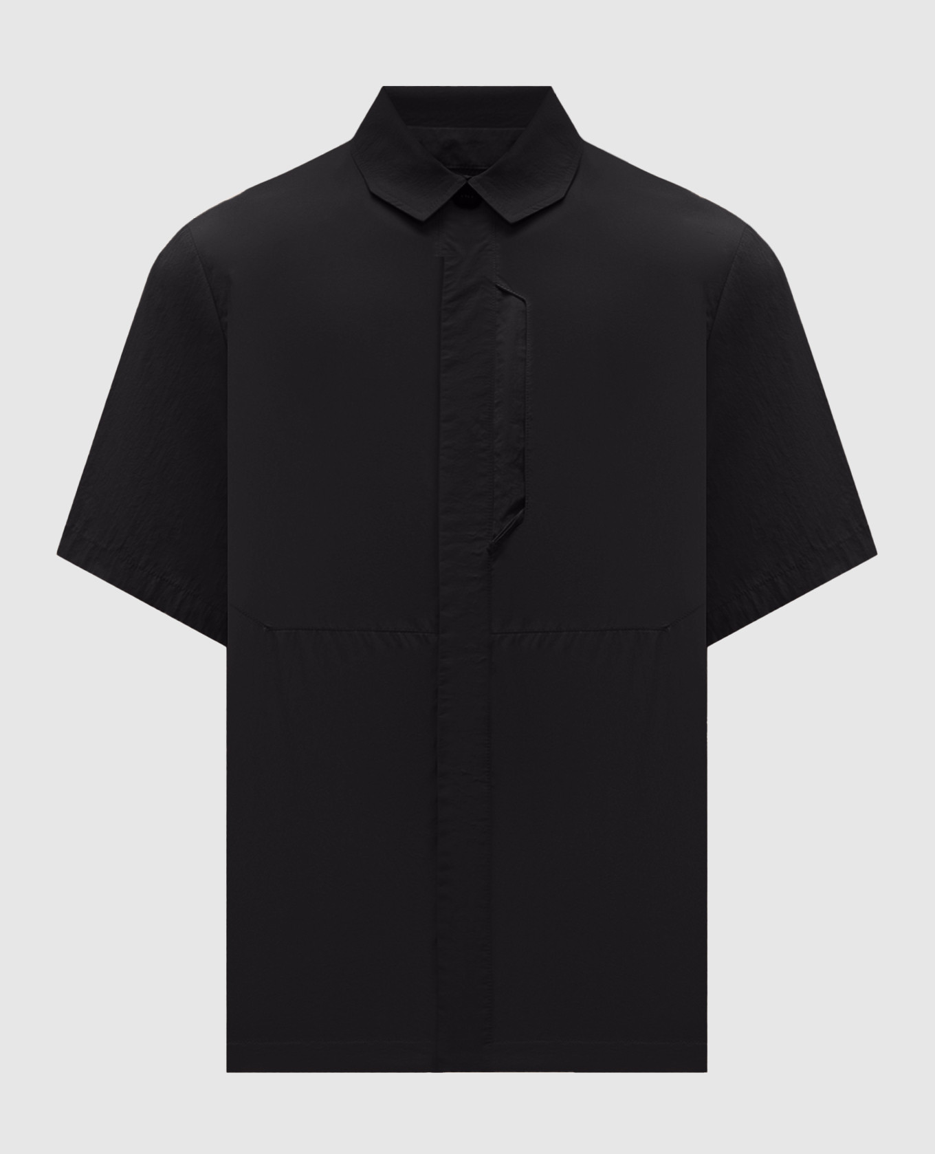 RD-BSS black straight-cut shirt with logo Riotdivision