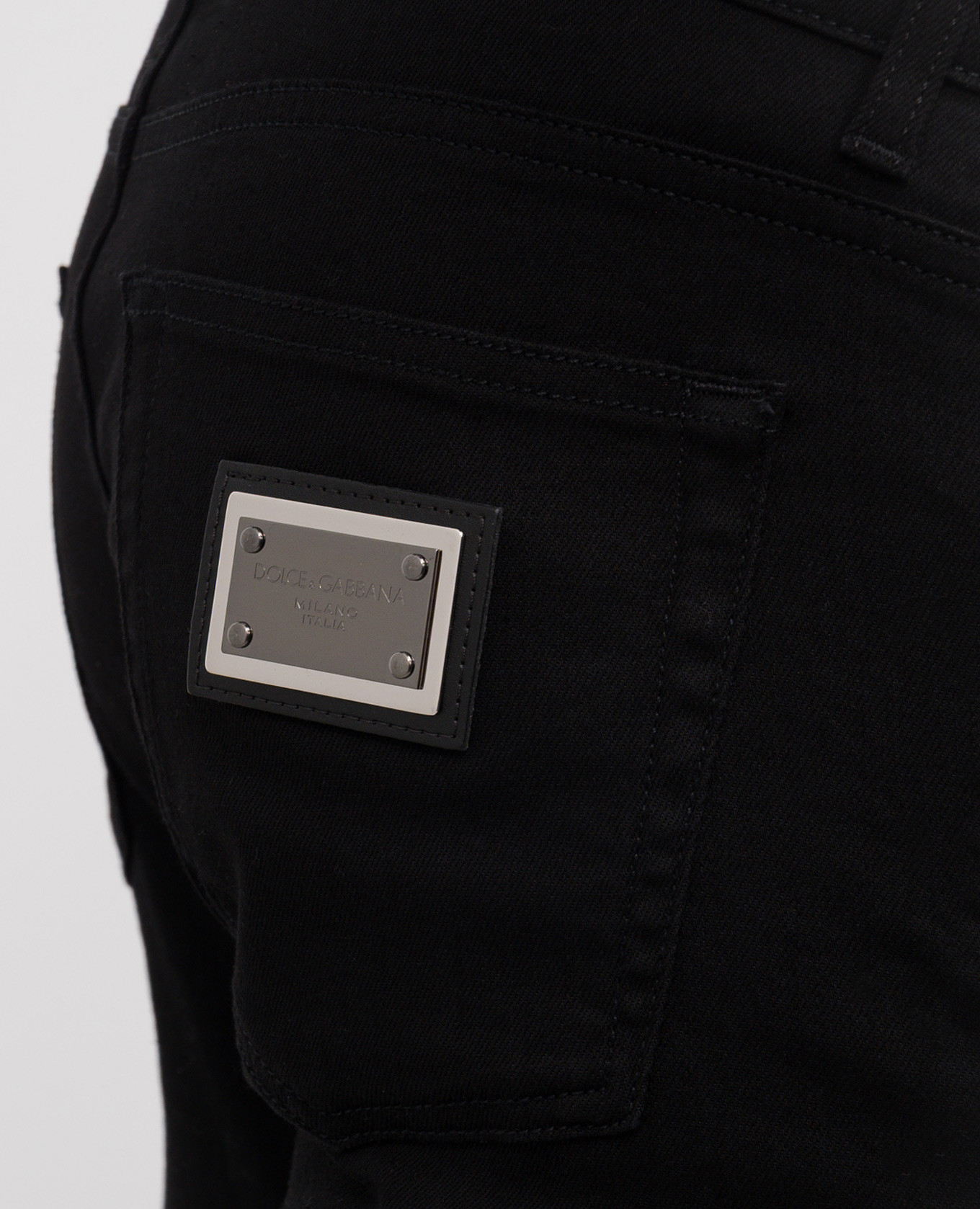 Black jeans with logo Dolce&Gabbana 5
