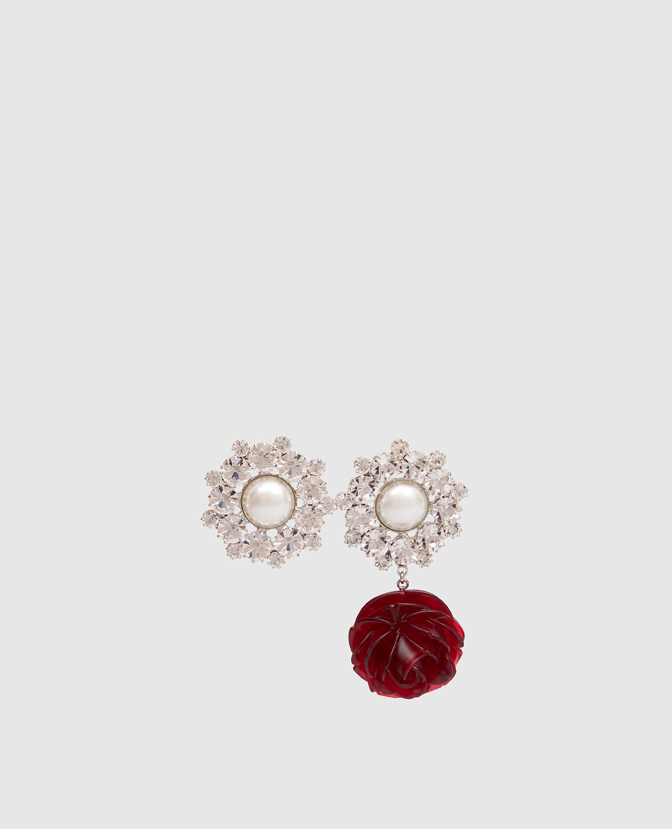 Silver earrings with crystals Magda Butrym