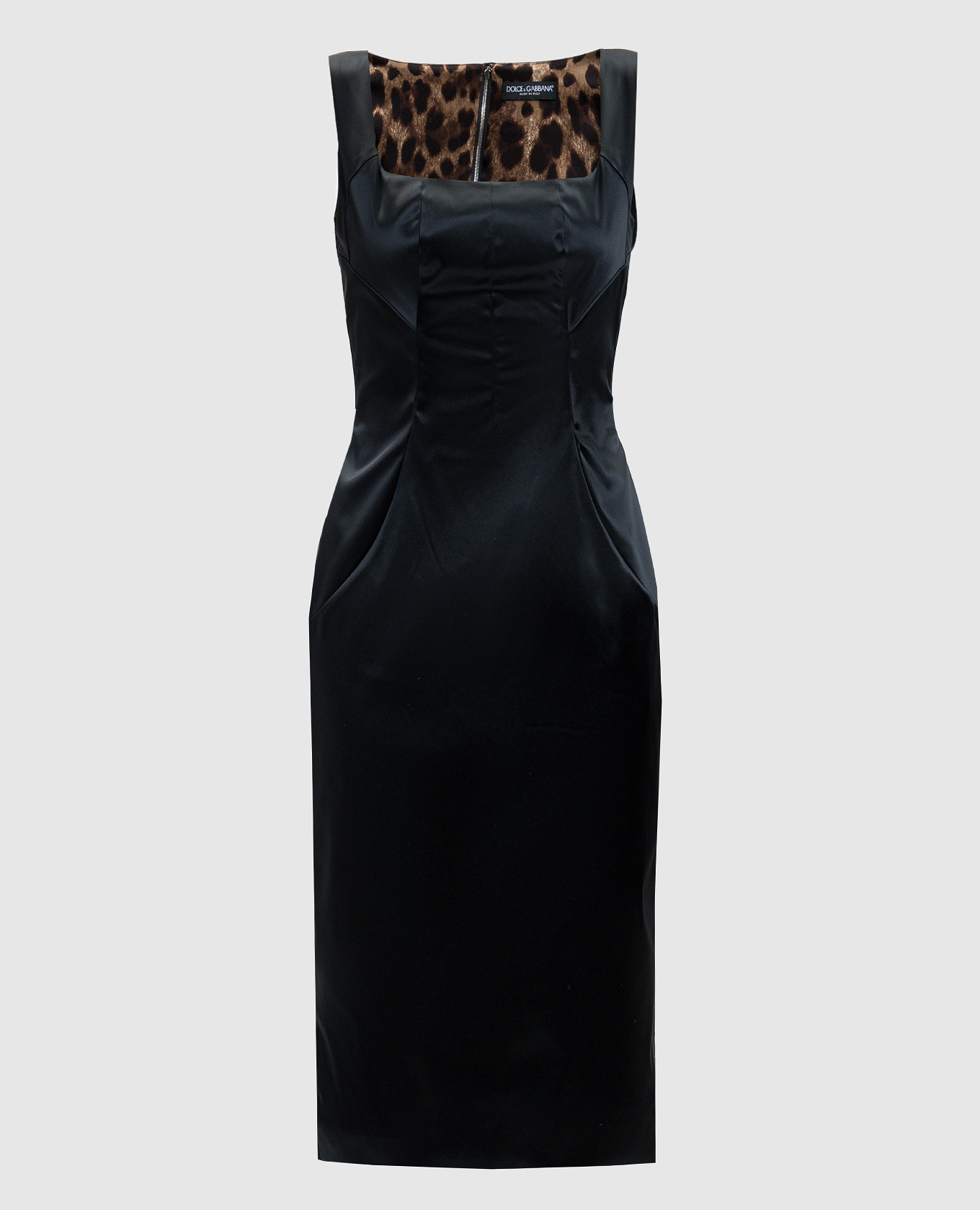 Black dress with shiny texture Dolce&Gabbana