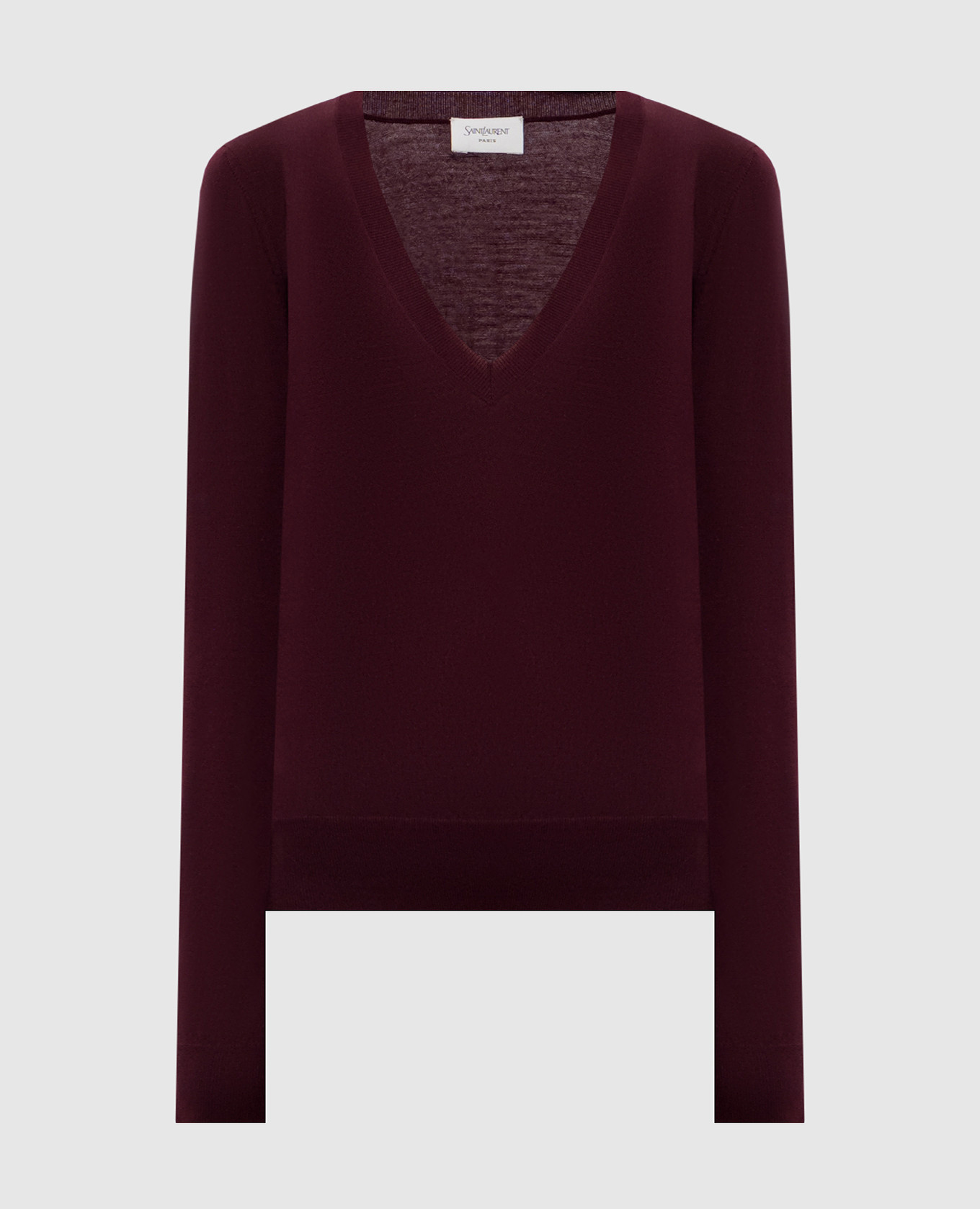 

Burgundy wool pullover Saint Laurent